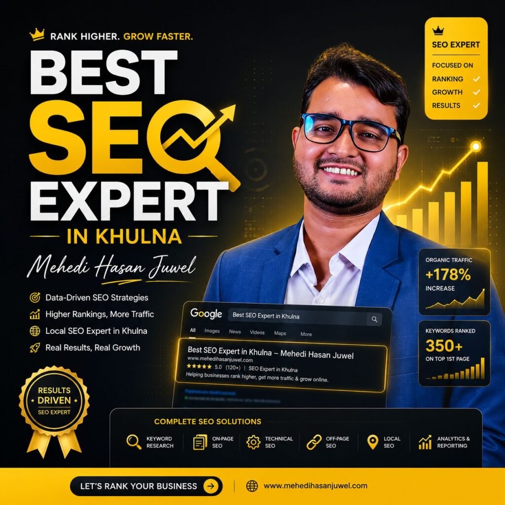 Best SEO expert in Khulna - Mehedi Hasan Juwel